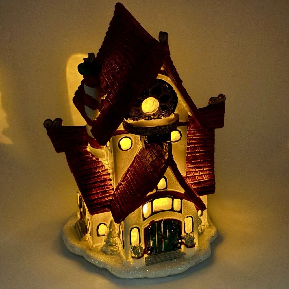Hallmark 2014 Light Up The Claus Home 5.75” North Pole Series - Picture 2 of 8